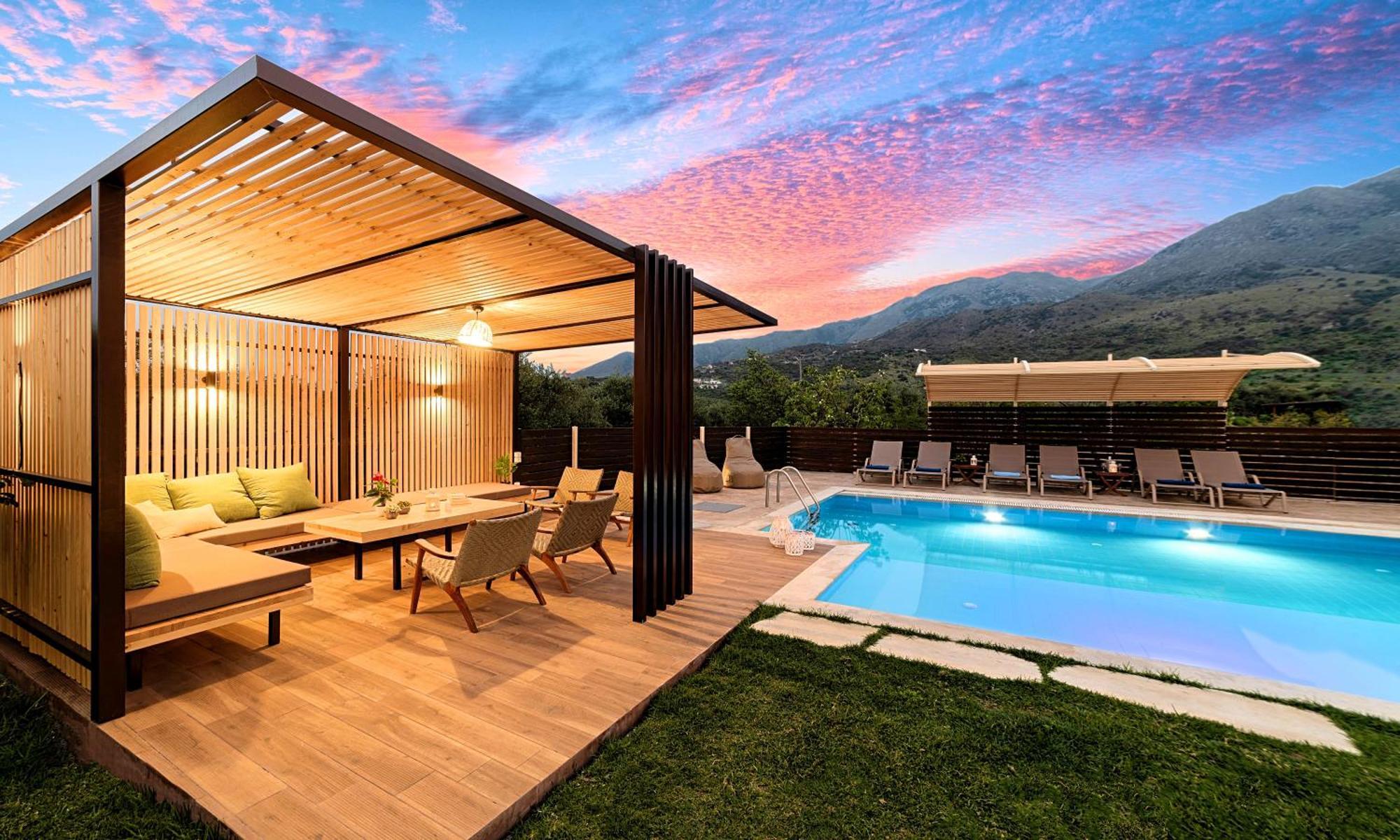 Cretan Sunrise Villa Heated Pool Dhimitrouliana Bagian luar foto