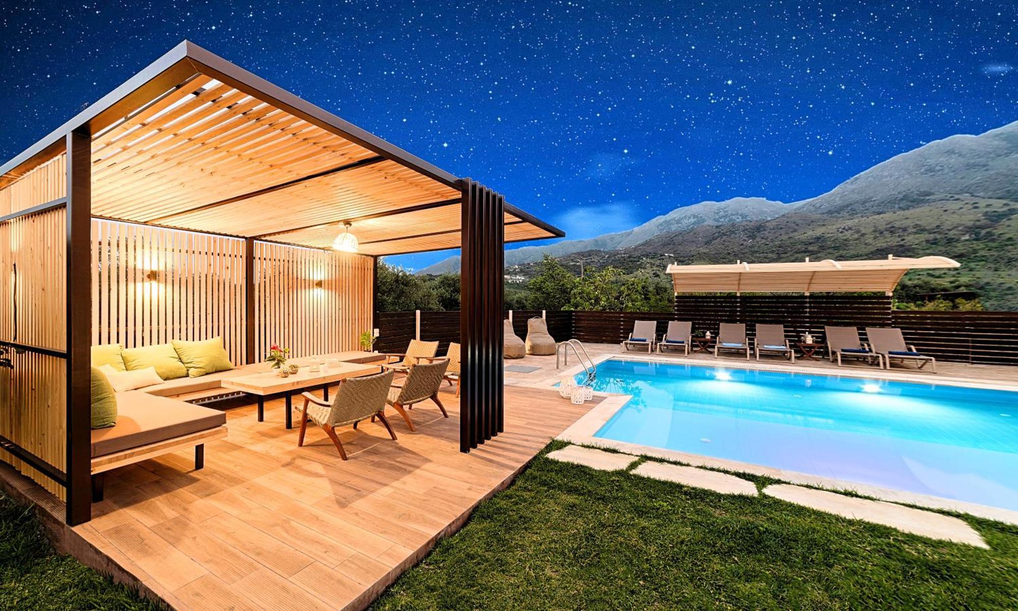 Cretan Sunrise Villa Heated Pool Dhimitrouliana Bagian luar foto
